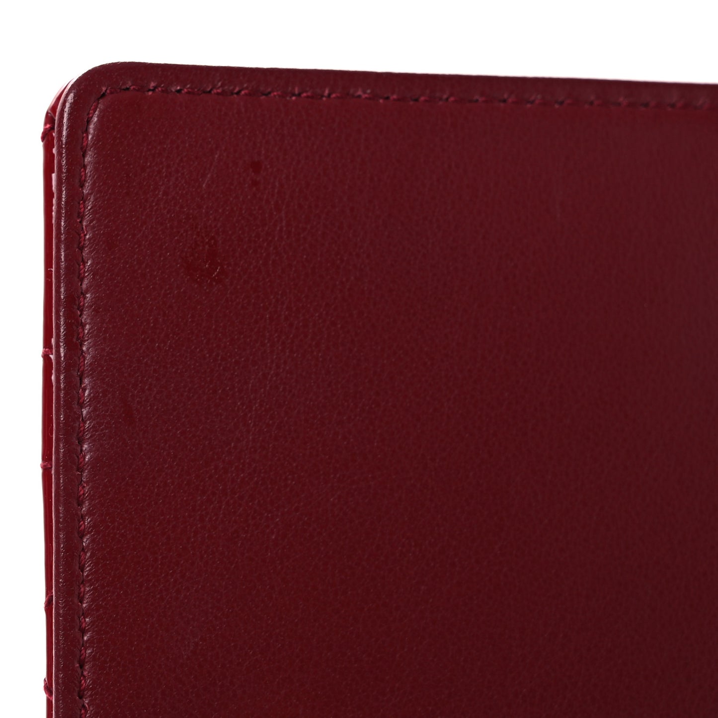 Patent Cannage Lady Dior Clutch Red