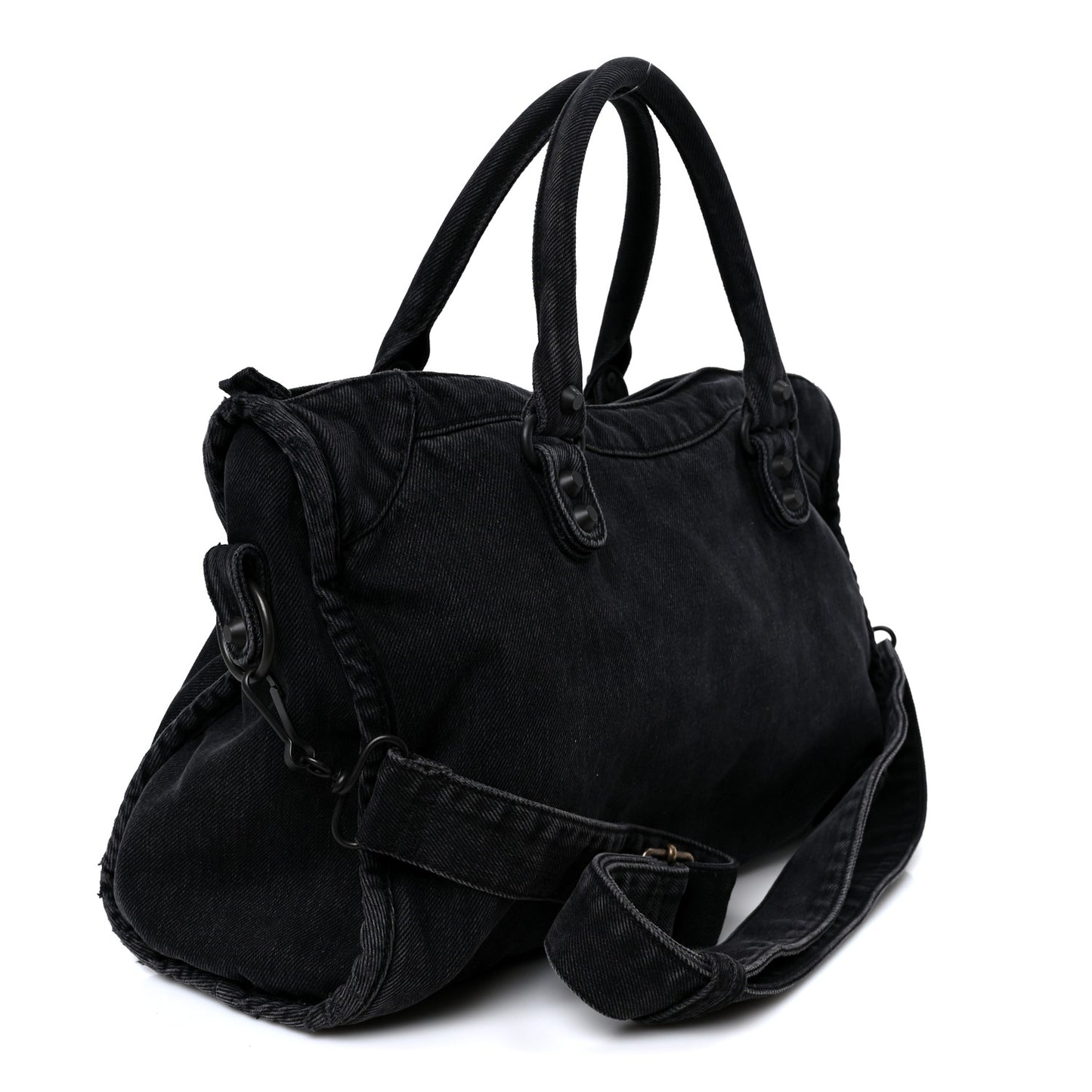Washed Denim Classic Hardware Medium Le City Black