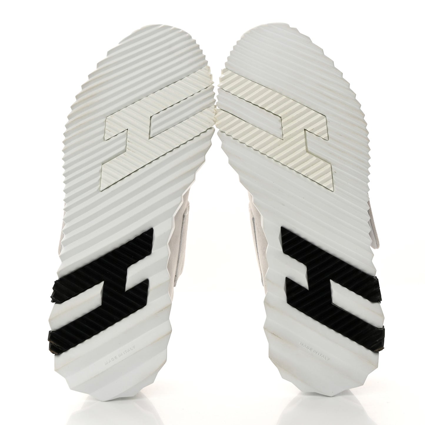 Suede Goatskin Knit H Sneakers 38 White