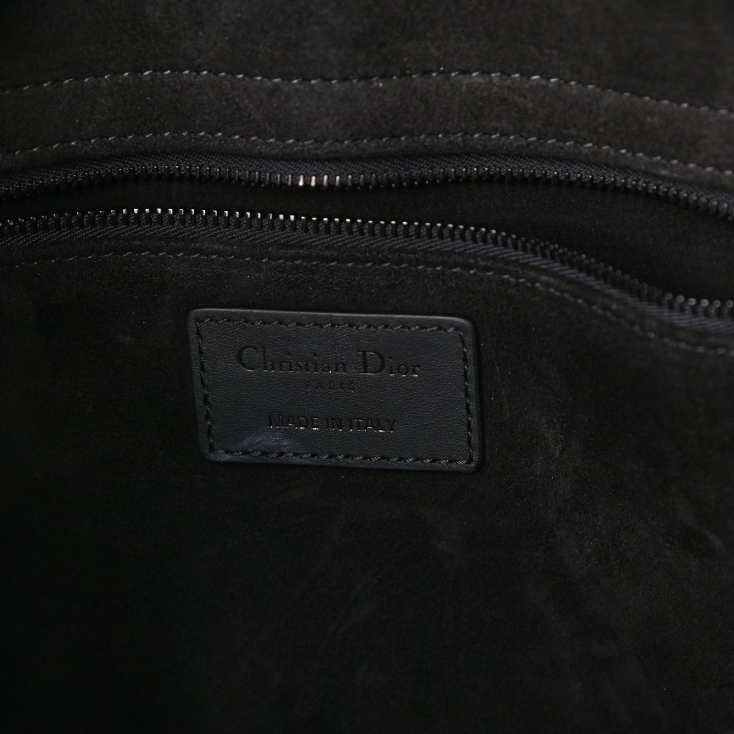Ultra Matte Calfskin Cannage Large Lady Dior Black