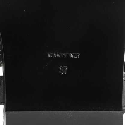Chanel Stretch Fabric Lambskin CC Flat Sandals 37 Black 9 of 10