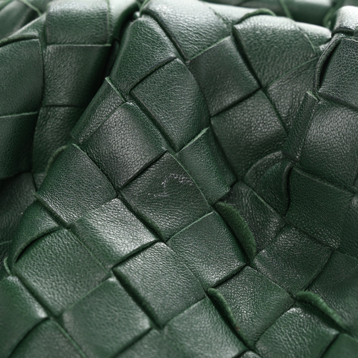 Bottega Veneta Nappa Maxi Intrecciato The Pouch Oversized Clutch Raintree 10 of 12