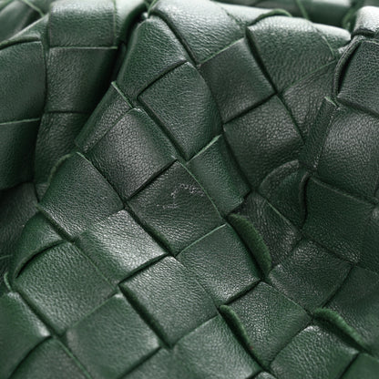 Bottega Veneta Nappa Maxi Intrecciato The Pouch Oversized Clutch Raintree 10 of 12