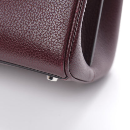 Gucci Grainy Calfskin Small Zumi Top Handle Bag Vintage Bordeaux 12 of 16