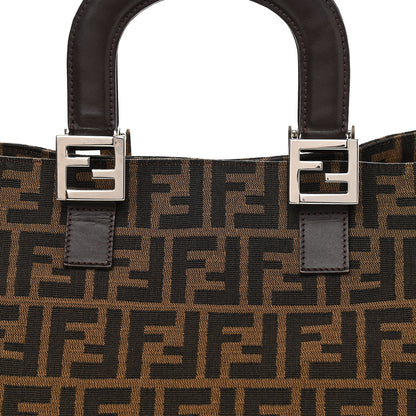 Fendi Zucca Top Handle Tote Tobacco 6 of 8