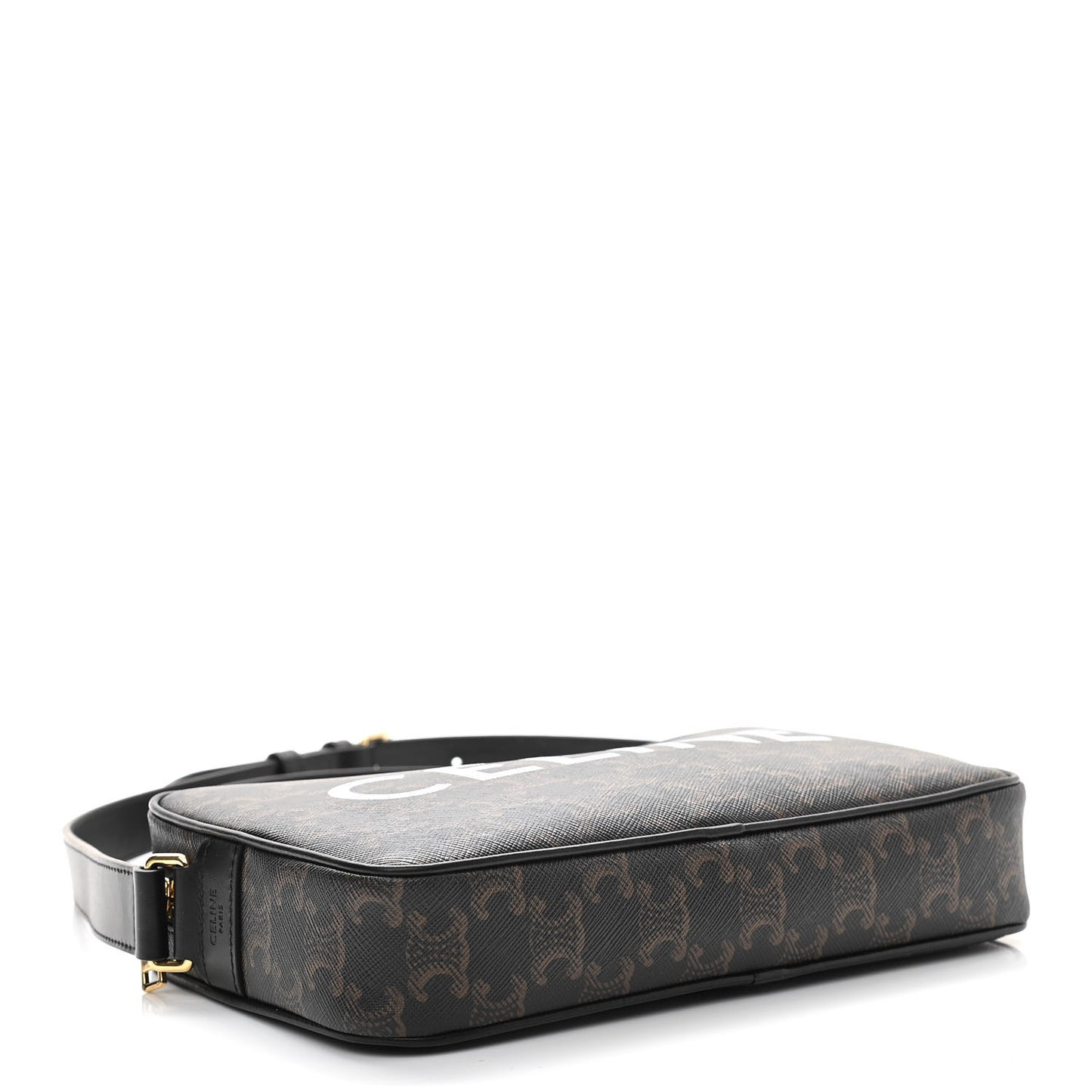 Triomphe Canvas Medium Messenger Bag Black