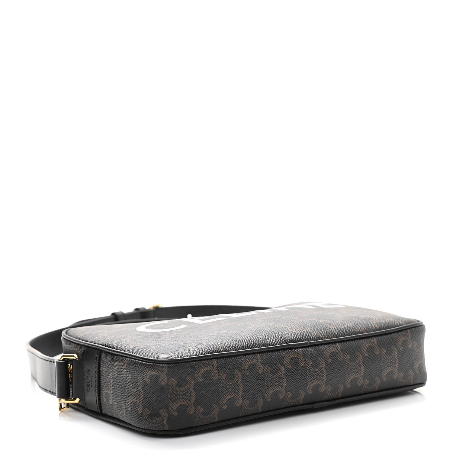 Celine Triomphe Canvas Medium Messenger Bag Black 5 of 11