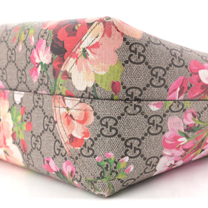 Gucci GG Supreme Monogram Blooms Medium Reversible Tote Beige Multicolor Dry Rose 9 of 12
