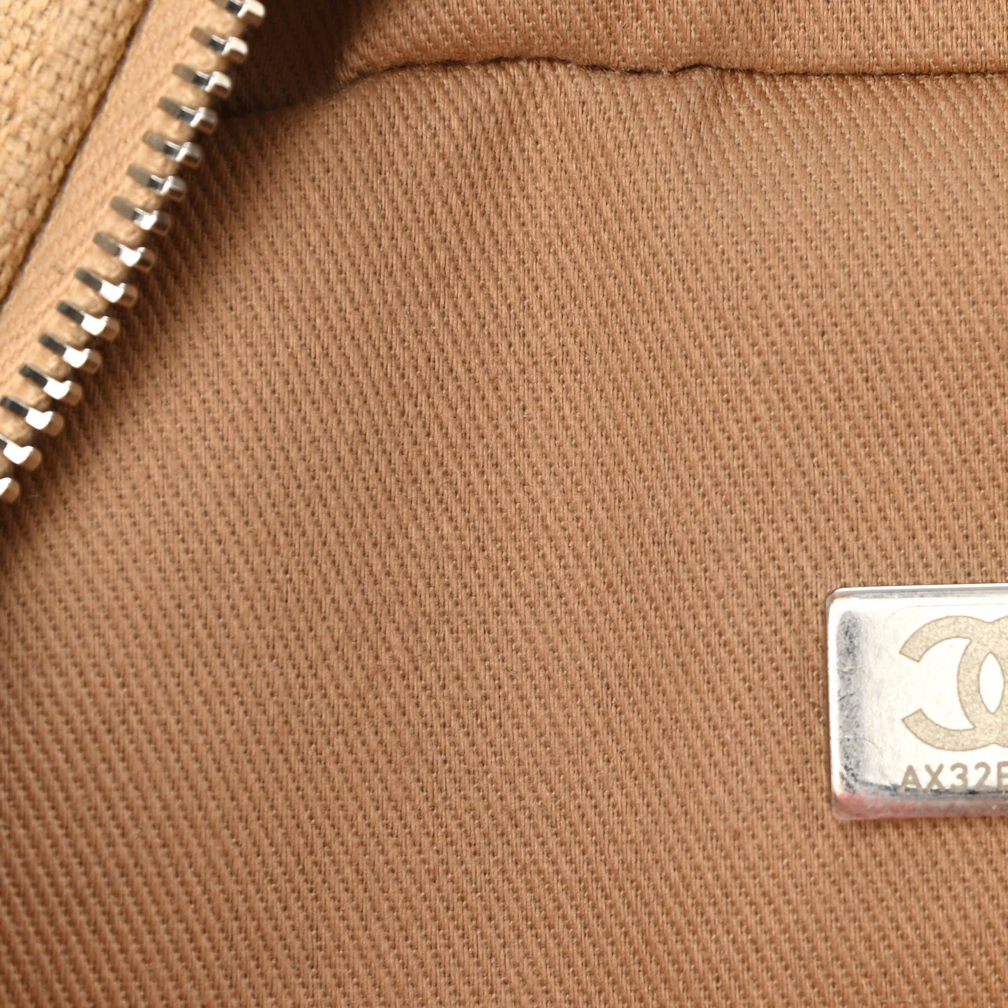 Canvas Deauville Small Bowling Bag Beige