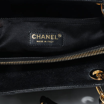 Chanel Caviar Grand Shopping Tote GST Black 5 of 7