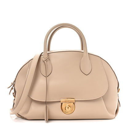 Salvatore Ferragamo Calfskin Fiamma Bag New Bisque 1 of 9