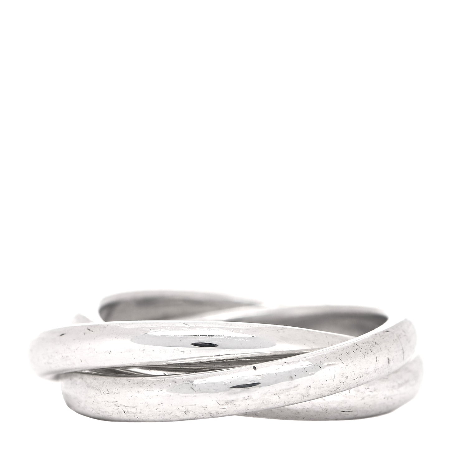 Sterling Silver Interlocking Ring 52 6