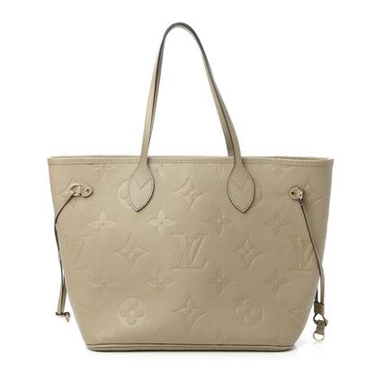 Louis Vuitton Empreinte Monogram Giant Neverfull MM Tourterelle 1 of 9