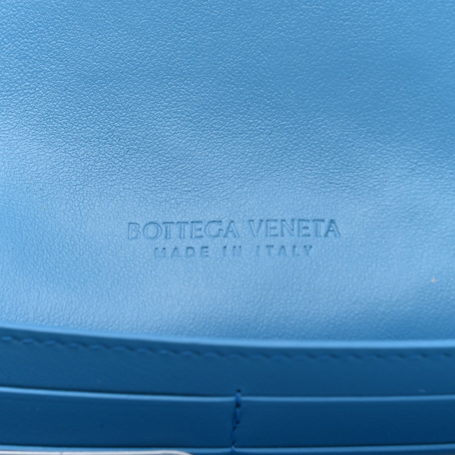 Nappa Intrecciato Continental Flap Wallet Swimming Pool