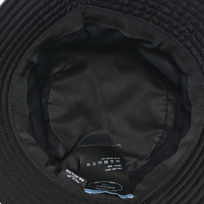 Prada Re-Nylon Metal Triangle Logo Womens Bucket Hat M Black 6 of 7