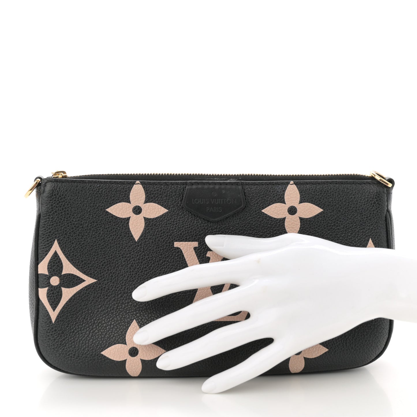 Empreinte Monogram Giant Multi Pochette Accessories Large Pochette Black Beige