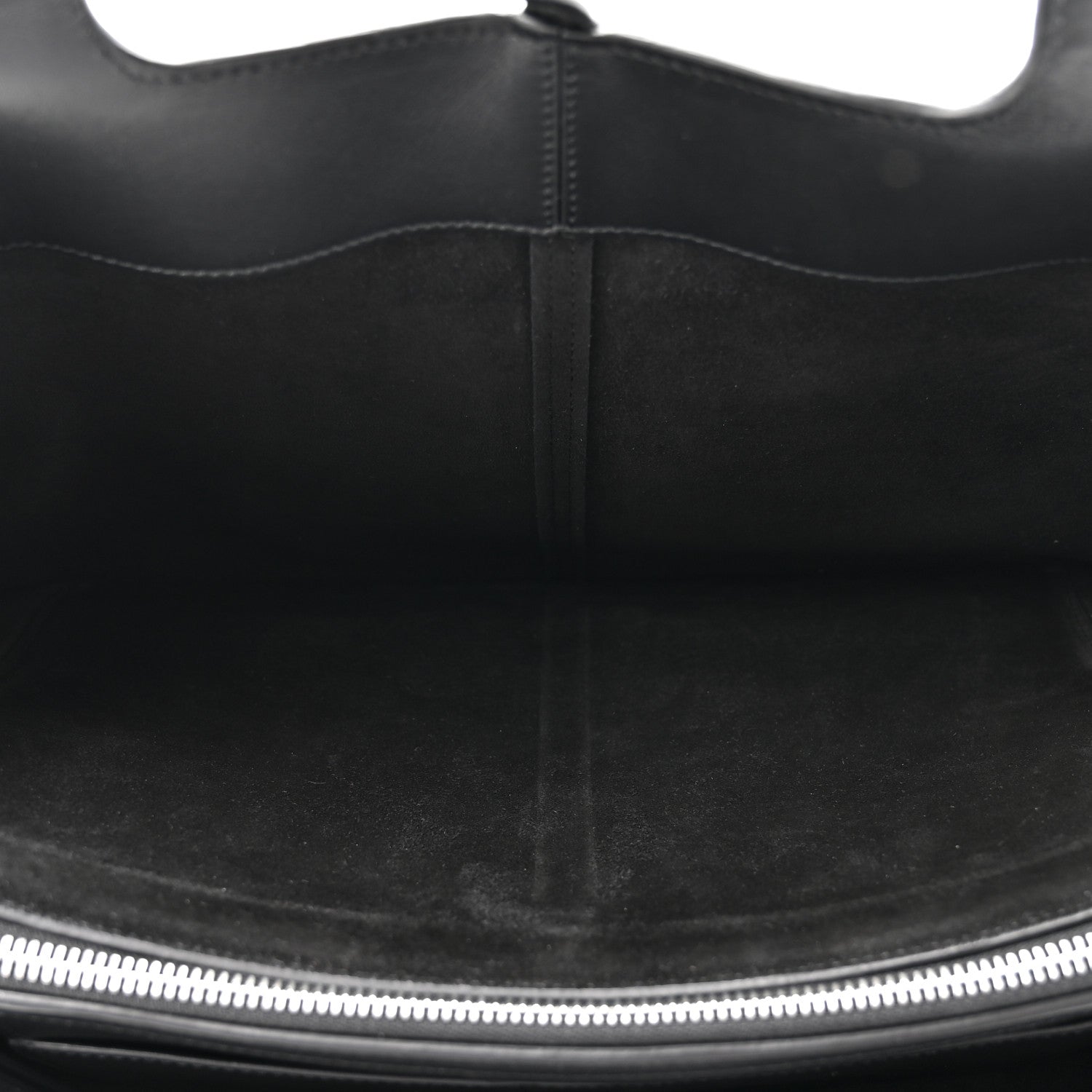 Celine Supple Natural Calfskin Medium Tri-Fold Bag Black 5 of 14