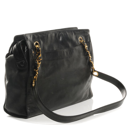 Chanel Lambskin Small Shopper Tote Black 3 of 8