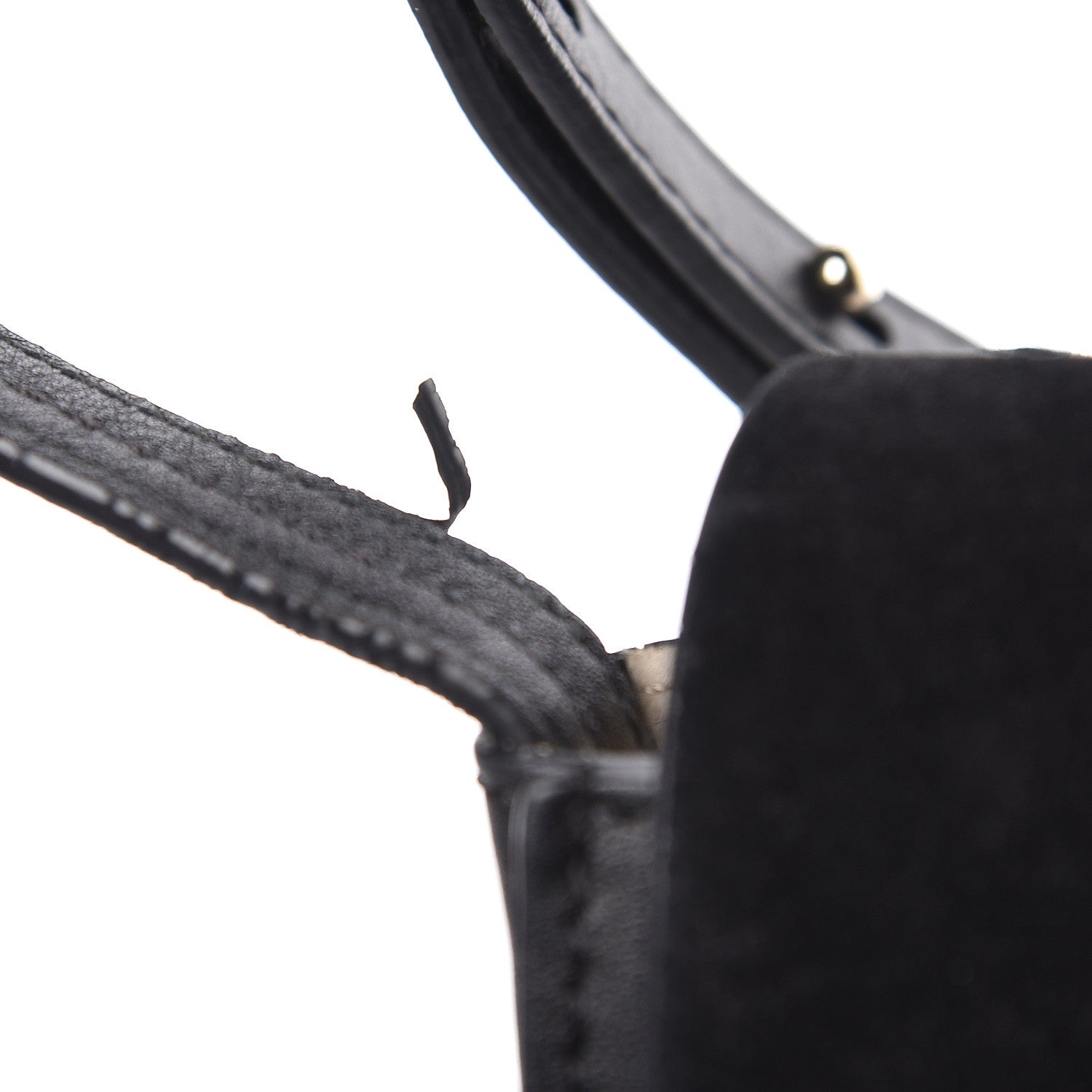 Chloe Suede Calfskin Small Faye Shoulder Bag Black 19 of 19
