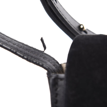 Chloe Suede Calfskin Small Faye Shoulder Bag Black 19 of 19