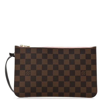 Louis Vuitton Damier Ebene Neverfull MM GM Pochette Rose Ballerine 1 of 6