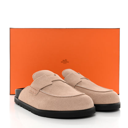 Hermes Suede Calfskin Go Mule 36 Beige Nude 9 of 9