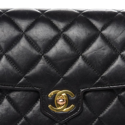 Chanel Lambskin Quilted East West Flap Black 18 of 22