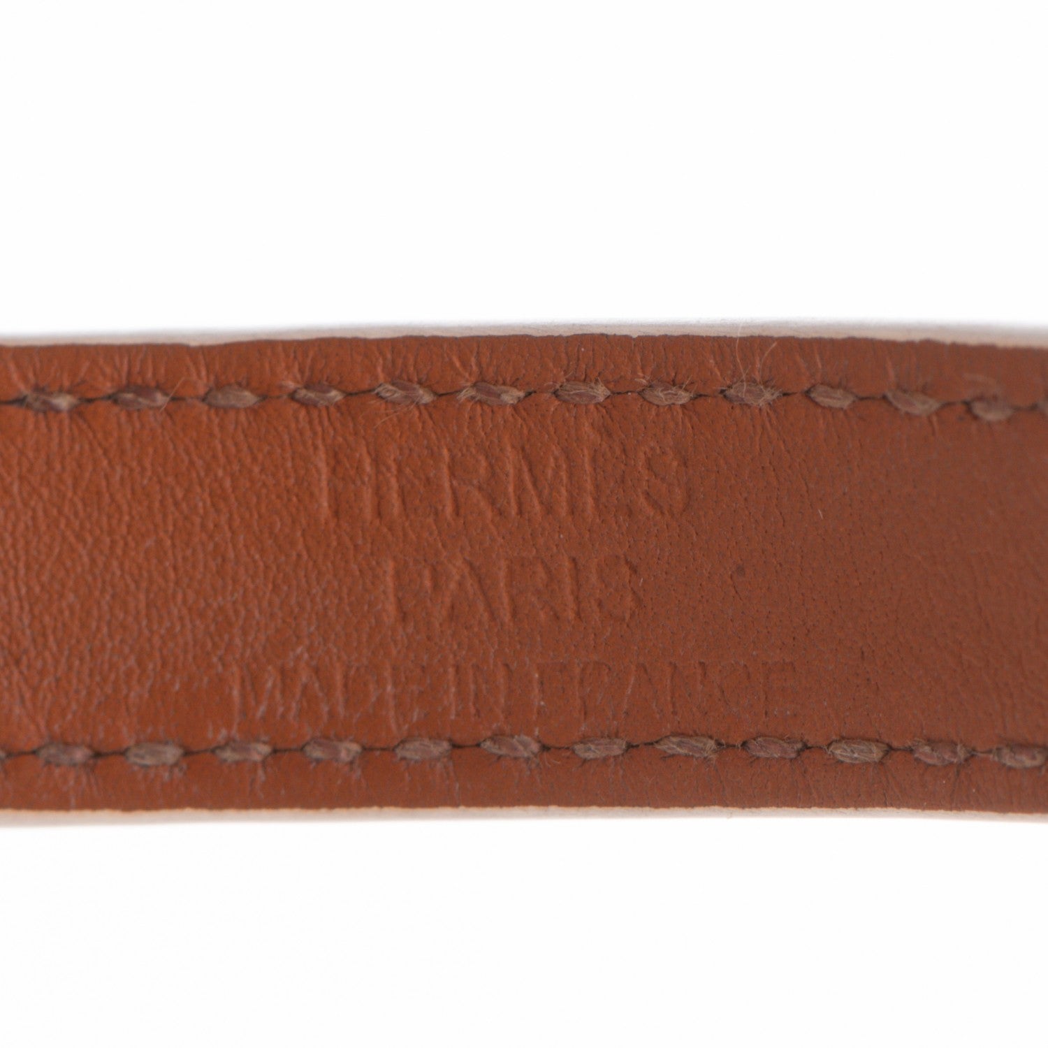 Hermes Epsom Kelly Double Tour Bracelet M White 6 of 7