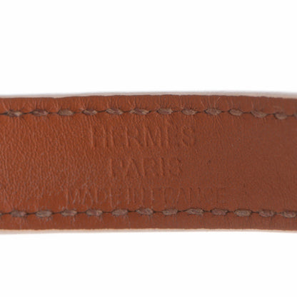 Hermes Epsom Kelly Double Tour Bracelet M White 6 of 7