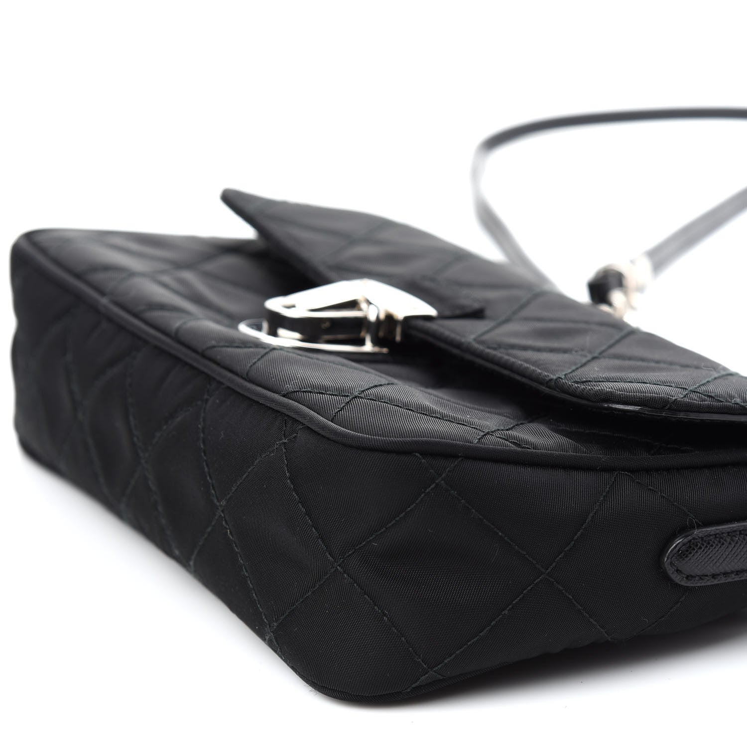 Prada Nylon Tessuto Impuntu Quilted Flap Black 6 of 11