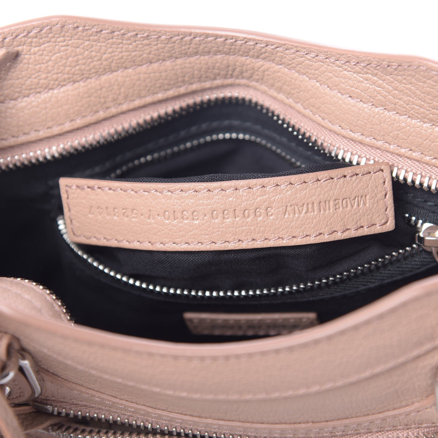 Balenciaga Shiny Goatskin Silver Metallic Edge Hardware Mini City Rose Des Sables 7 of 10