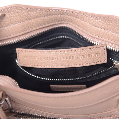 Balenciaga Shiny Goatskin Silver Metallic Edge Hardware Mini City Rose Des Sables 7 of 10