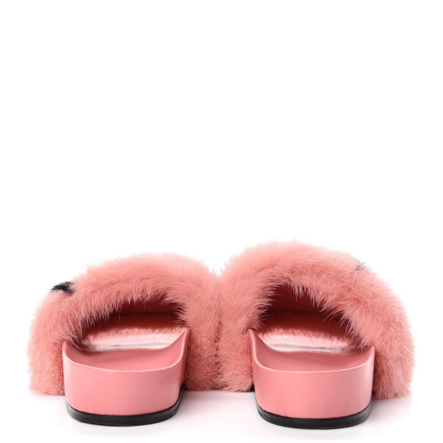 Louis Vuitton Mink Fur Bom Dia Flat Mules 37.5 Pink 7 of 10