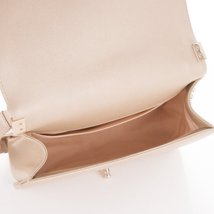 Chanel Pearly Caviar Medium Boy Flap Gold 6 of 8