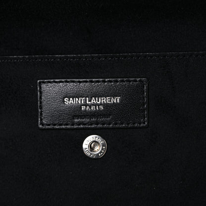 Saint Laurent Lambskin Teddy Drawstring Bag Black 7 of 12