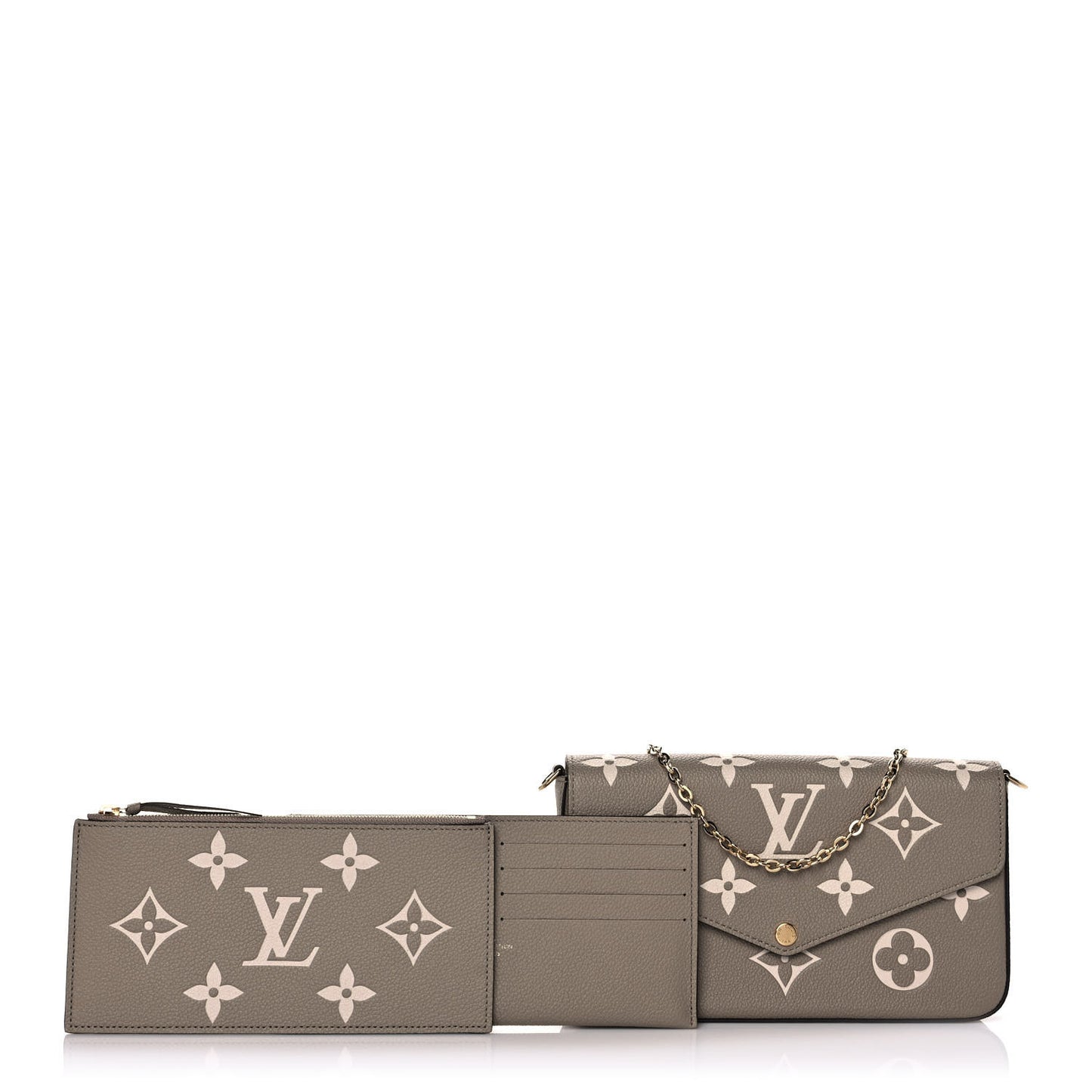 Empreinte Monogram Giant Felicie Pochette Tourterelle Creme