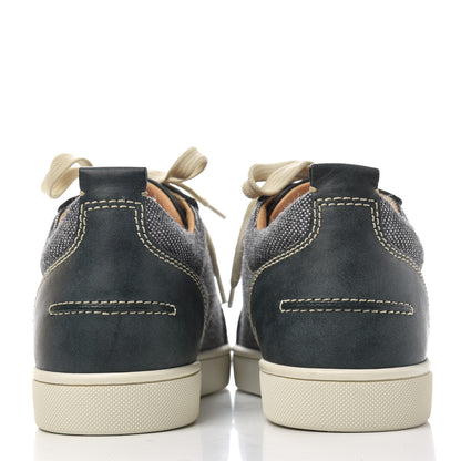 Christian Louboutin Calfskin Veau Velours Lisse Mens Louis Junior Flat Sneakers 42.5 Tsar 7 of 12