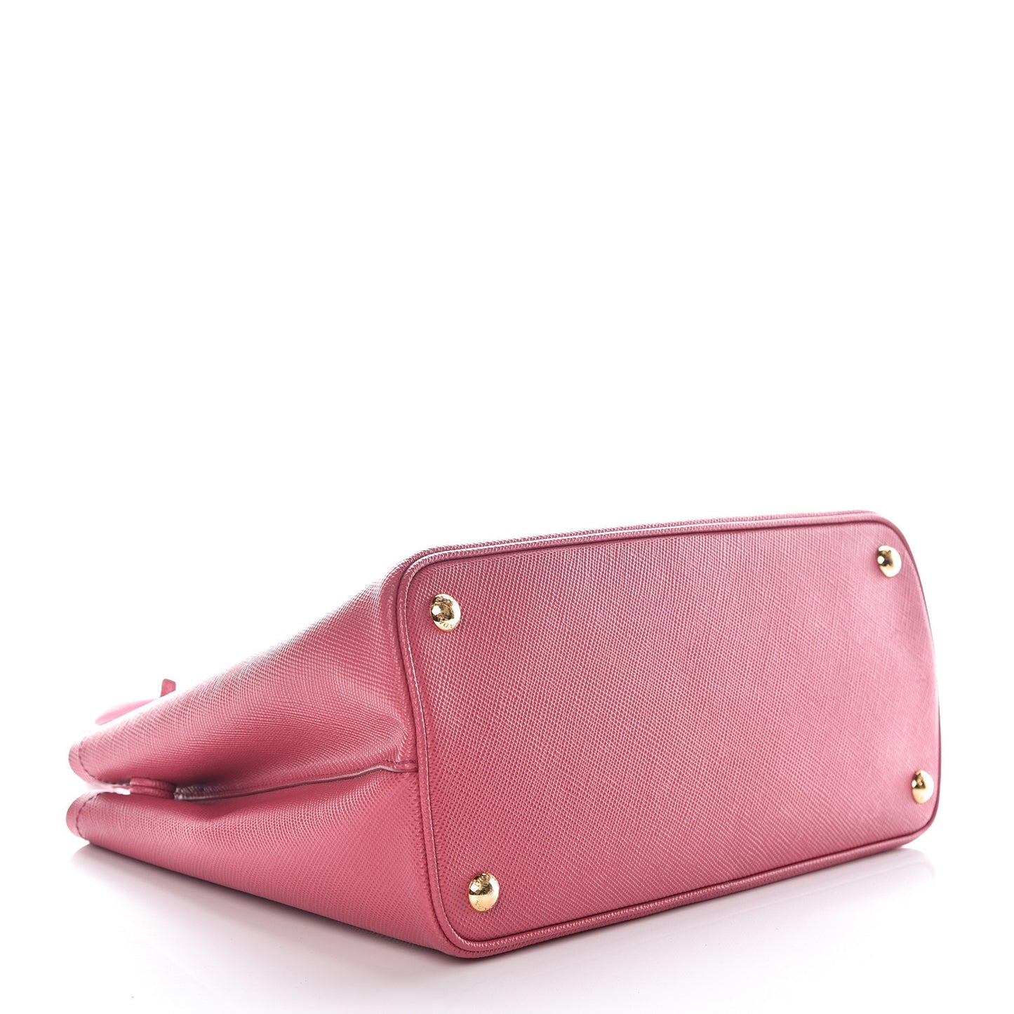 Saffiano Cuir Small Bi-Color Double Bag Peonia Geranio