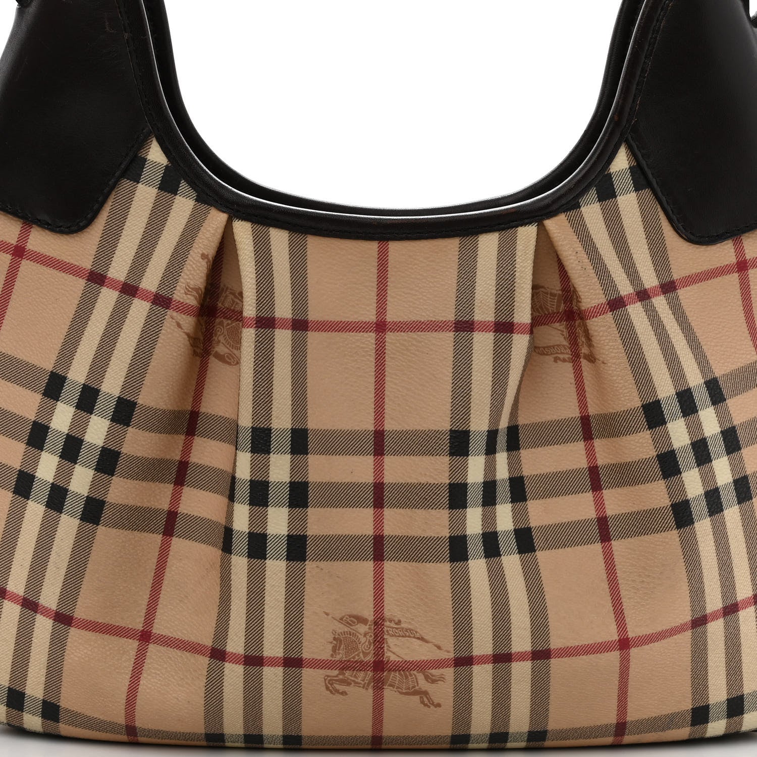 Burberry Haymarket Check Small Brooklyn Hobo Brown 7 of 11