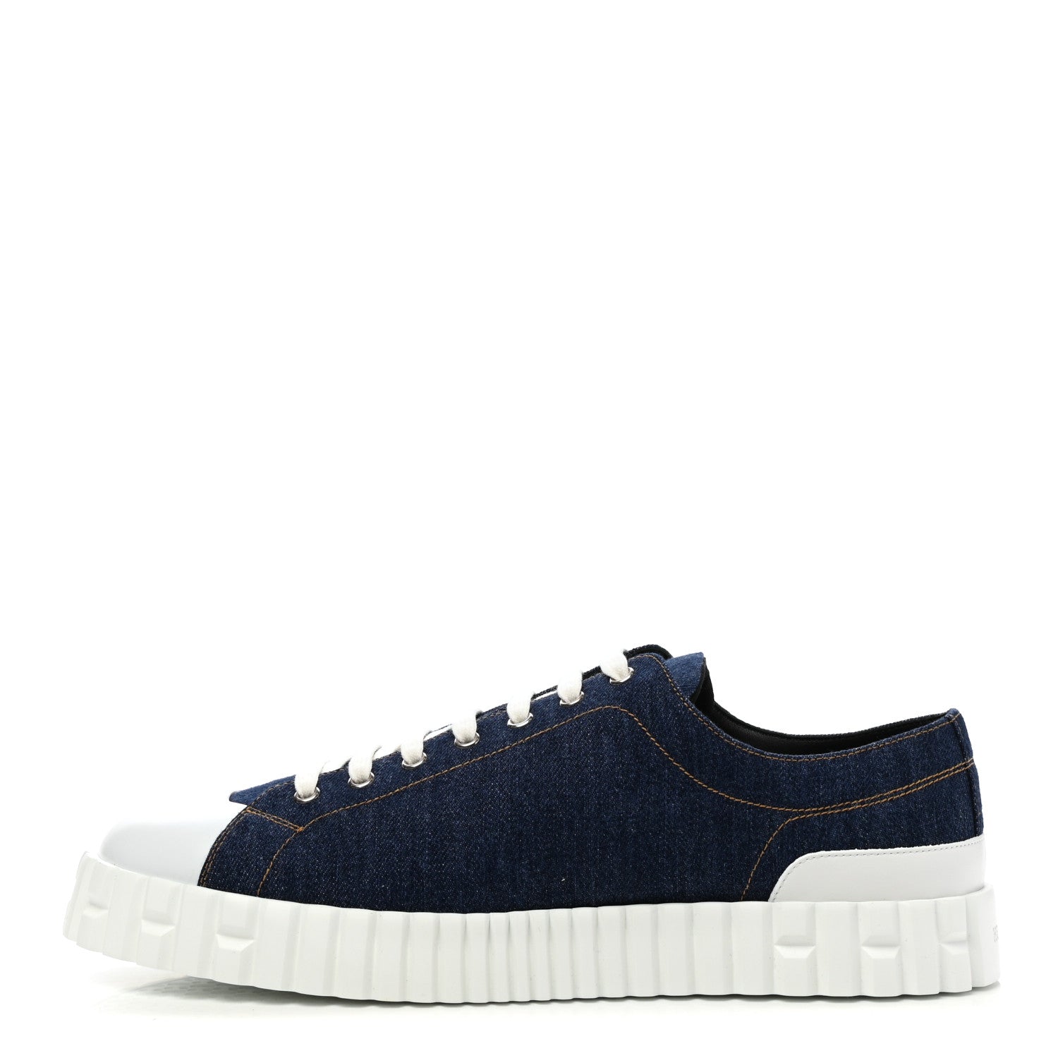 Hermes Denim Calfskin Cross Sneakers 45 Bleu Fonce 1 of 8