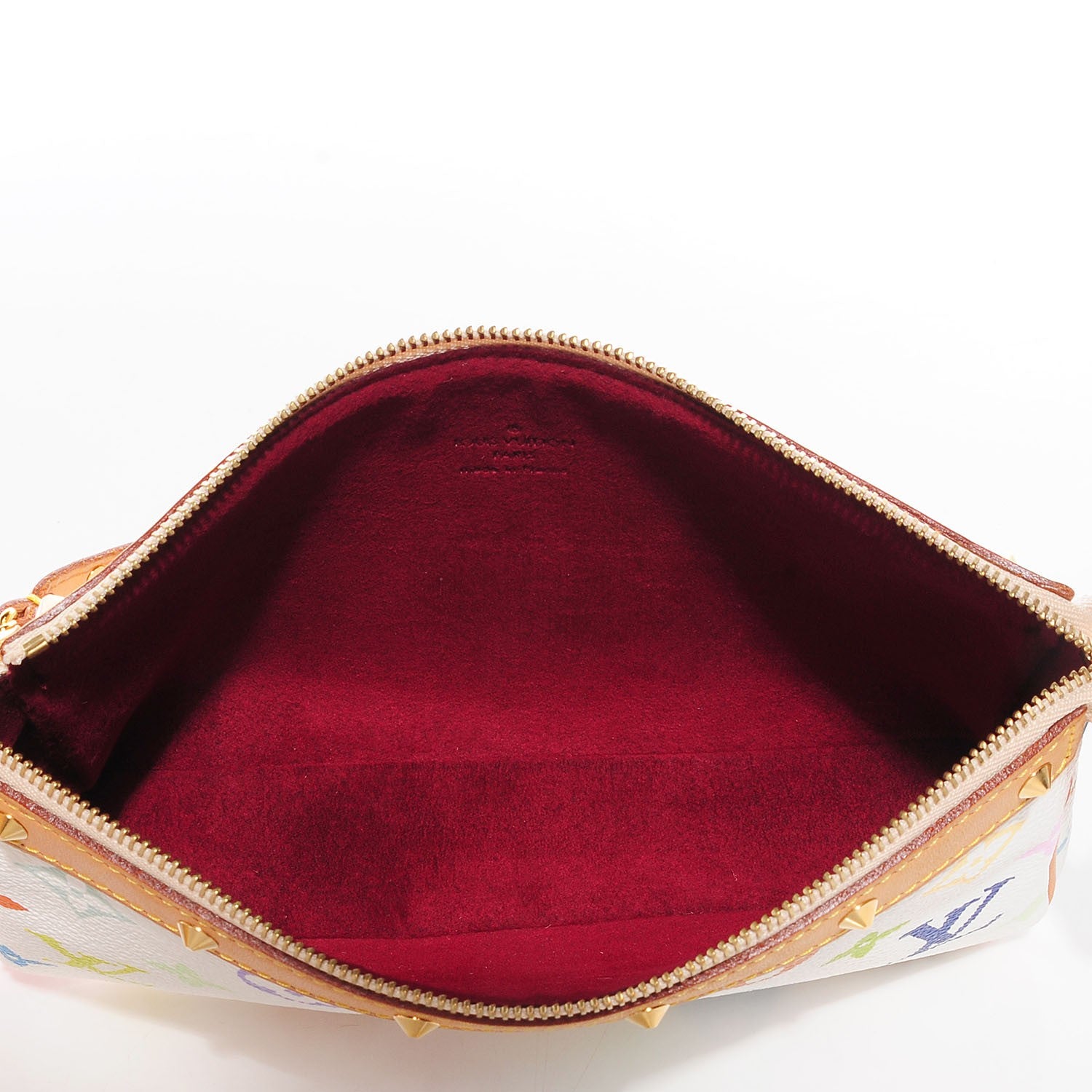 Louis Vuitton Monogram Multicolor Pochette Accessories White 9 of 9