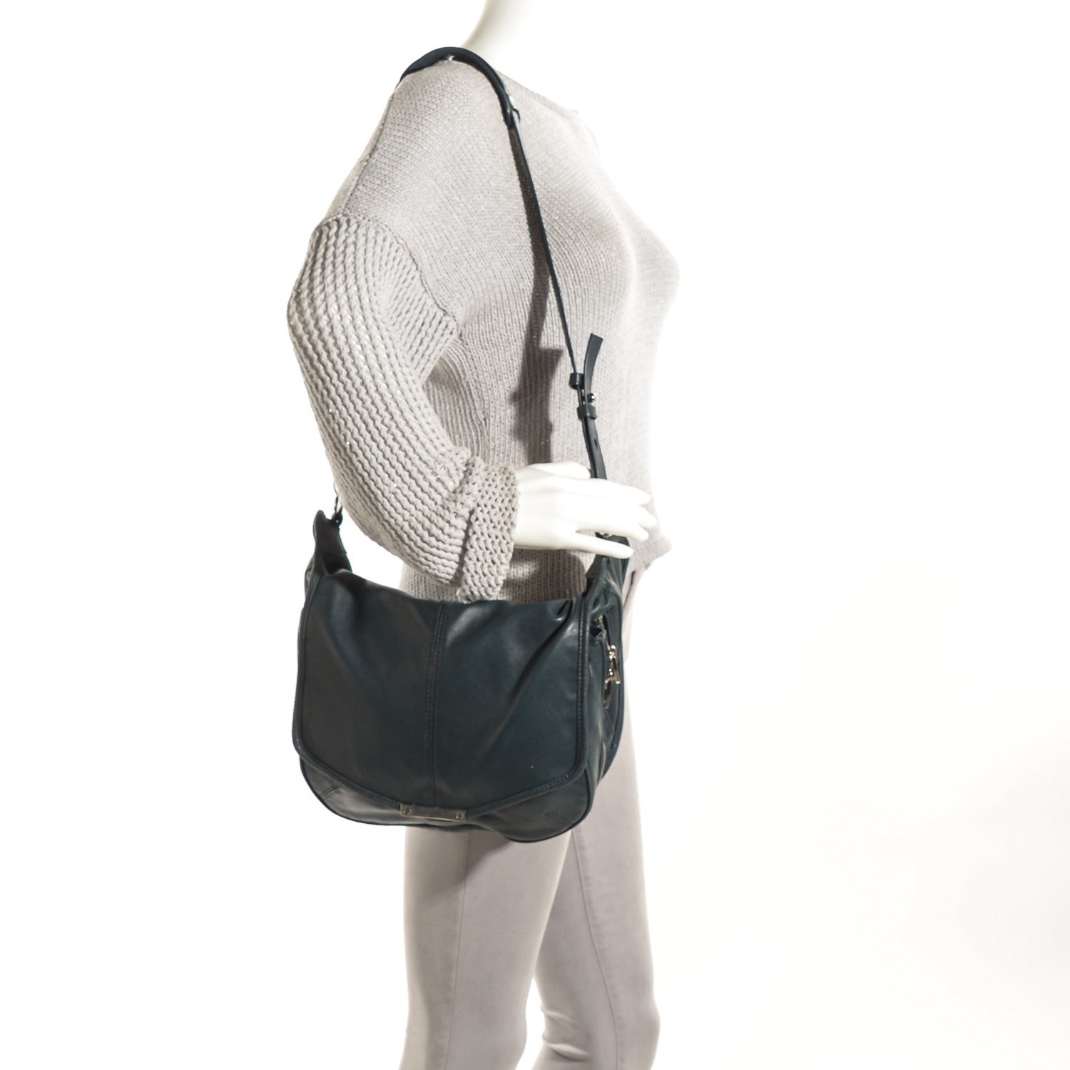 Alexander Wang Washed Lambskin Iris Messenger Bag Ink 4 of 18