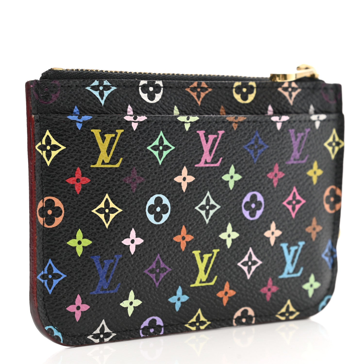Louis Vuitton Monogram Multicolor Key Pouch Black Grenade 4 of 8