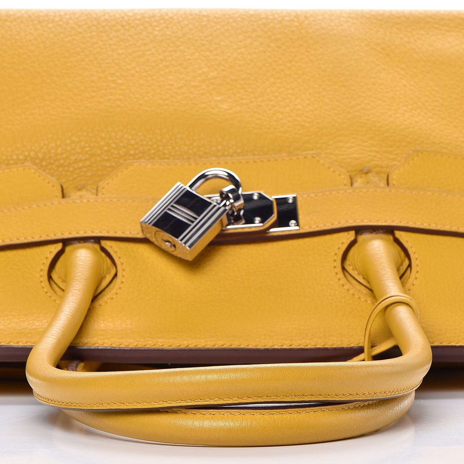 Hermes Taurillon Clemence JPG Shoulder Birkin II 42 Soleil 29 of 38