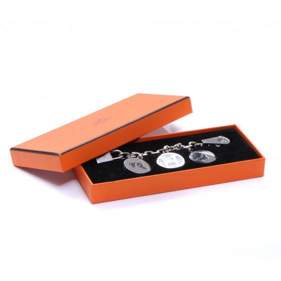 Hermes Palladium Breloque Bag Charm Silver 2 of 4