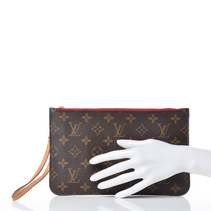 Louis Vuitton Monogram Neverfull MM GM Pochette Cherry 2 of 9