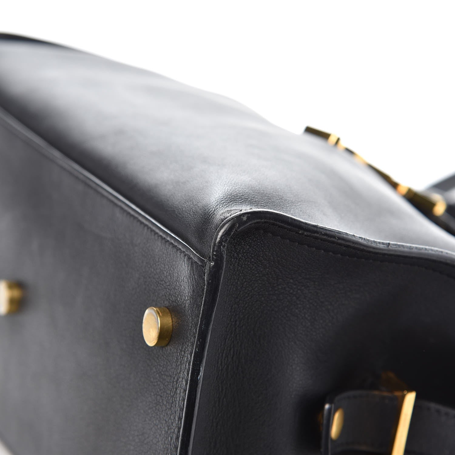 Saint Laurent Smooth Calfskin Small Monogram Cabas Black 12 of 13