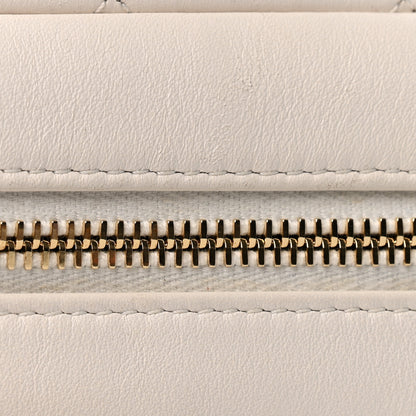 Chanel Calfskin Quilted Enchained Camera Case Bag White 12 of 12