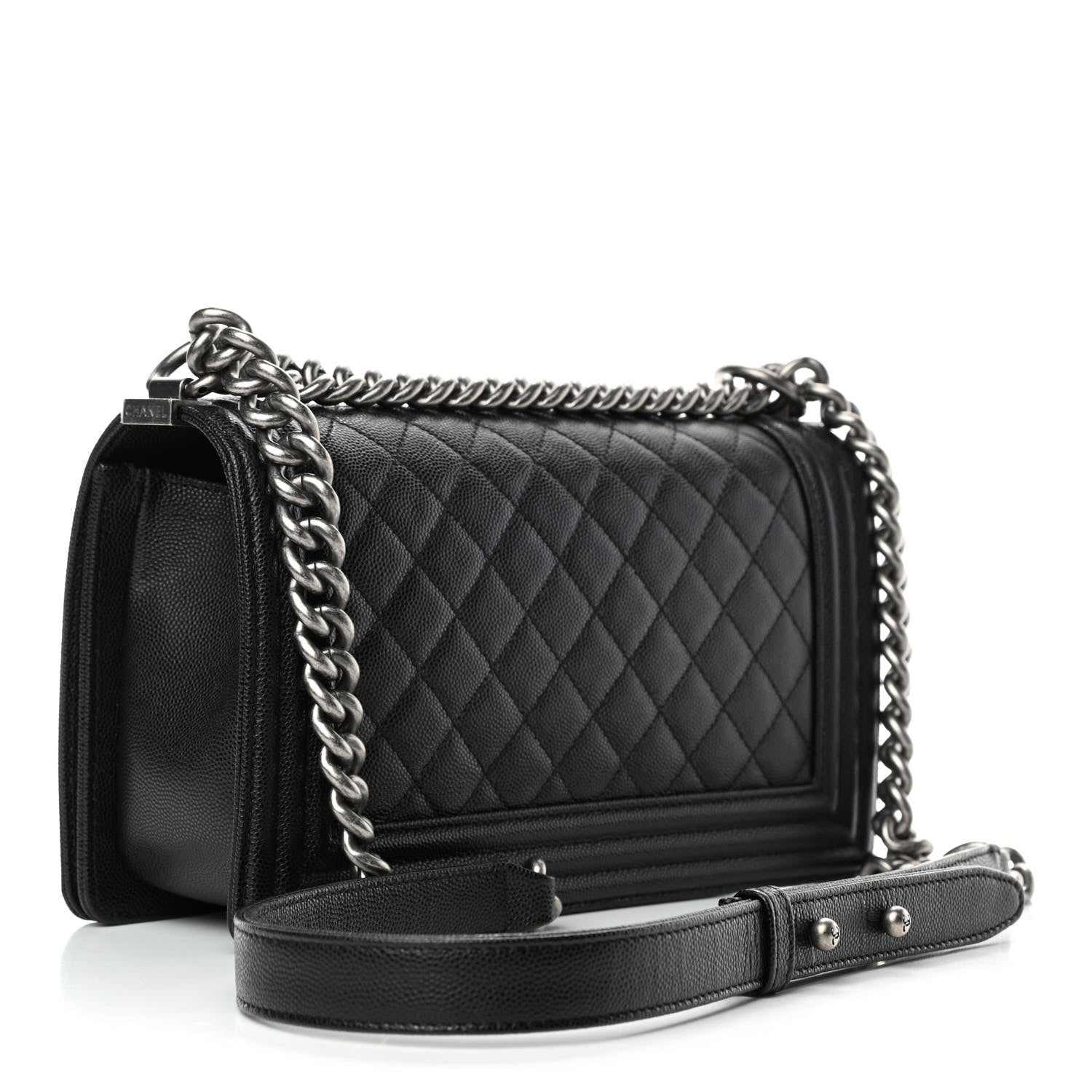 Chanel Caviar Quilted Medium Boy Flap Black 2 of 4