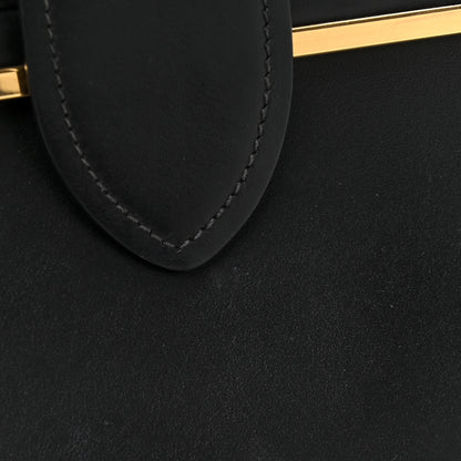 Prada City Calfskin Saffiano Cahier Top Handle Bag Black 11 of 13